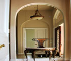 Three Piece Round Top Mirror